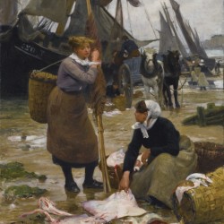 The arrival of the fishing boats